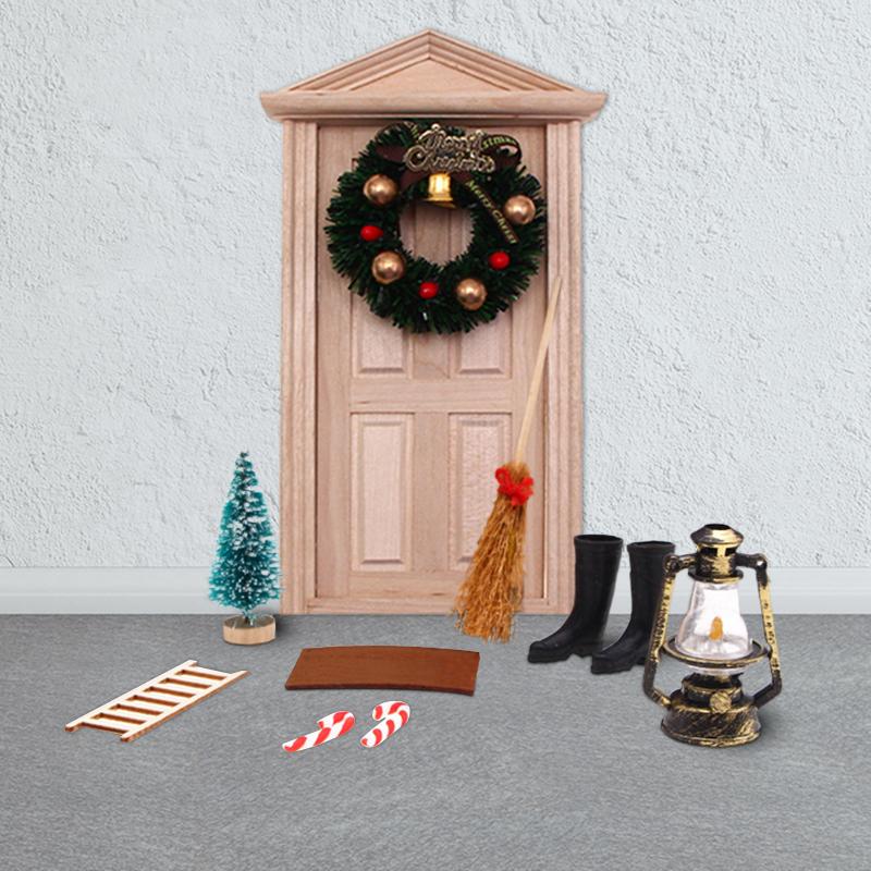 

Christmas Decorations Mini House Ornament DIY Miniature Scene Figurines Creative Theme Holiday Props Decoration SDF-SHIP