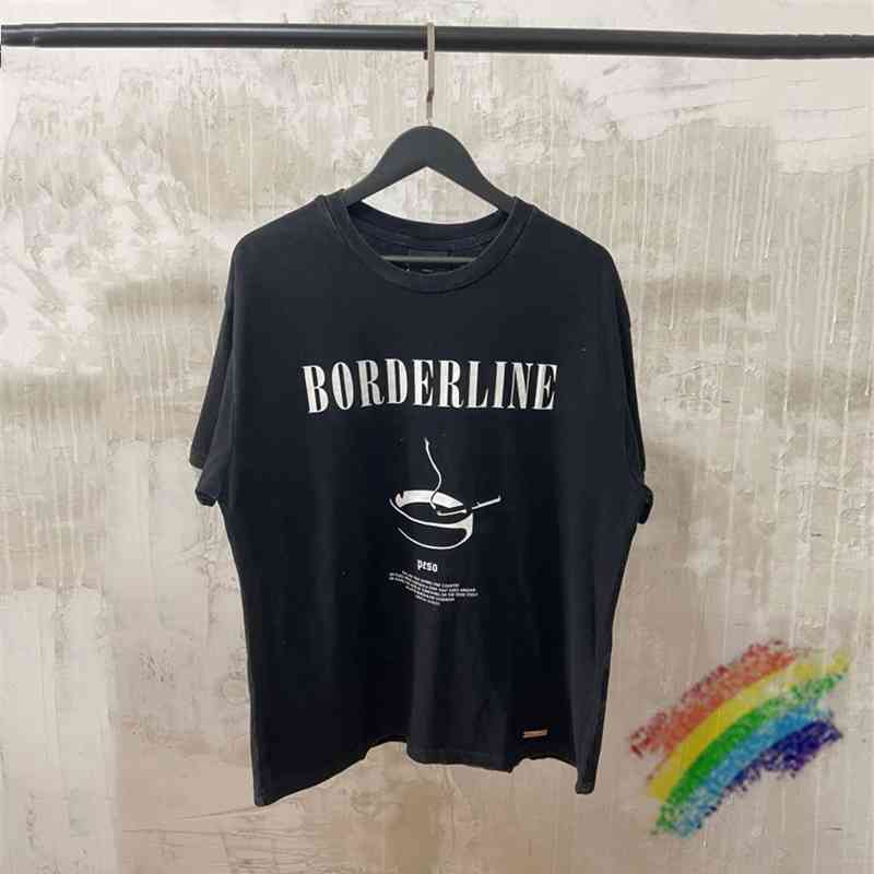 Men&#039;s T-Shirts Heavy Fabric PESO T Shirt Men Women 1:1 High-Quality T-shirt High Street Ashtray Letter printing Vintage Tops Tee U-image-706897450