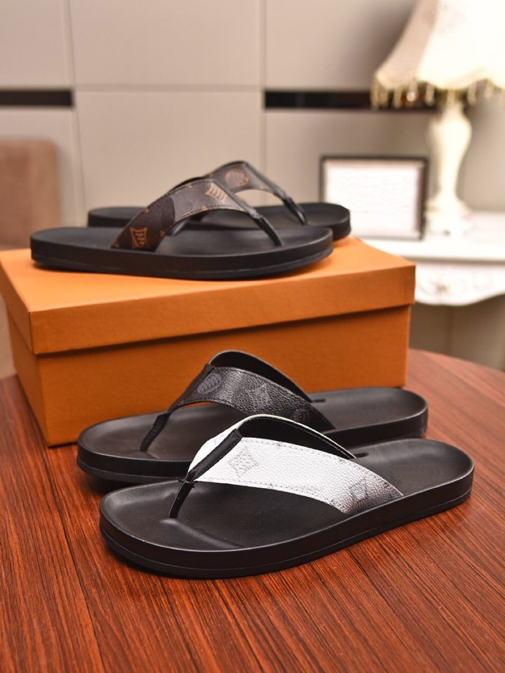 

summer sandals 2021 mens slippers men herringbone slipper luxurys designers real leather platform sandal flats fashion old flower shoes, Black