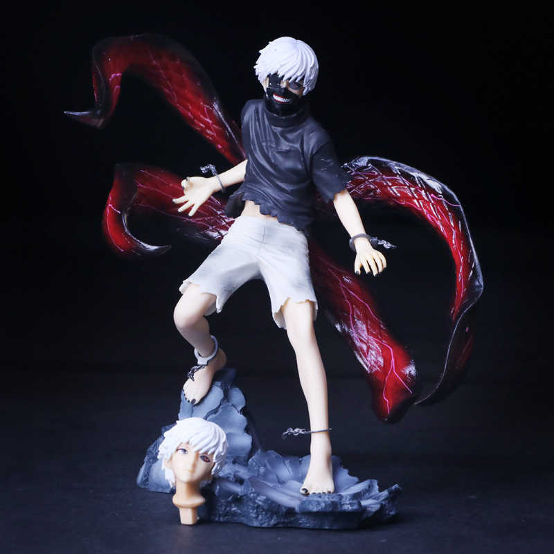 

Anime Tokyo Ghoul Kaneki Ken PVC Action Figure Collectible Model doll toy 22cm Q0621