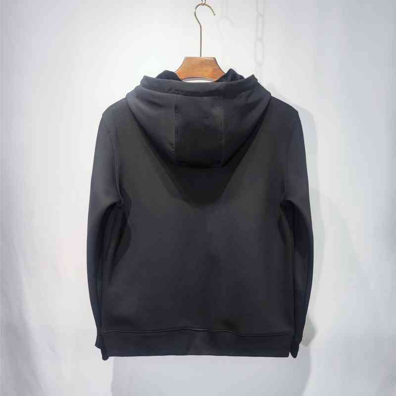 

Men's Hoodies & Sweatshirts sports Europe men s hoodie fashion winter sweatshirt Comfortable breathable Custom high-quality velvet fabric elasticity letter OLLI, Black