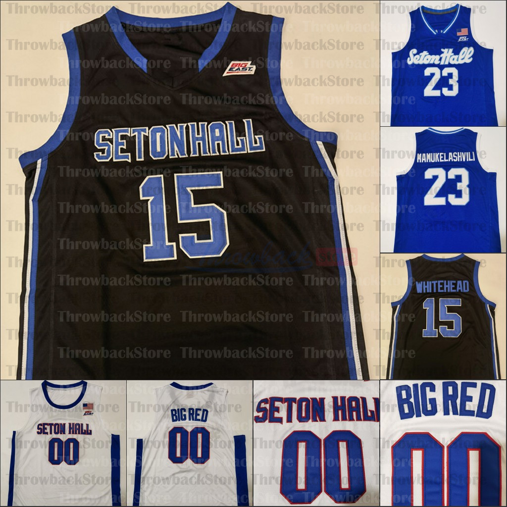 

Custom Seton Hall Basketball jerseys Mamukelashvili Myles Powell McKnight Jared Rhoden Reynolds Romaro Gill Ike Obiagu Anthony, Black