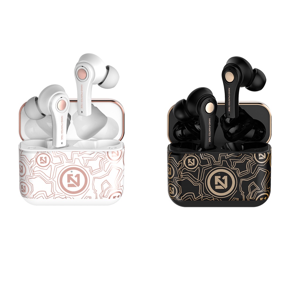 

Factory Outlet TS-100 TWS Wireless Headphones Graffiti Bluetooth 5.0 Earphones with Mic Charging Box Headphone Game Headsets Sport Earbuds