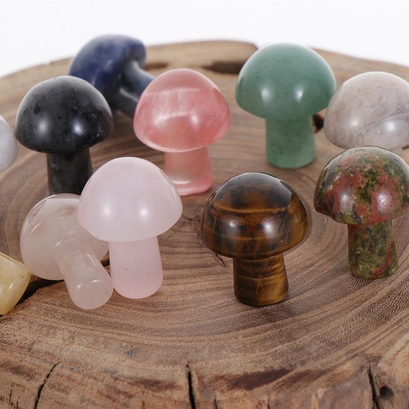 

Other Multi-specification Natural High-quality Crystal Mushroom Shape Feng Shui Crafts Home Decorations Christmas Gifts