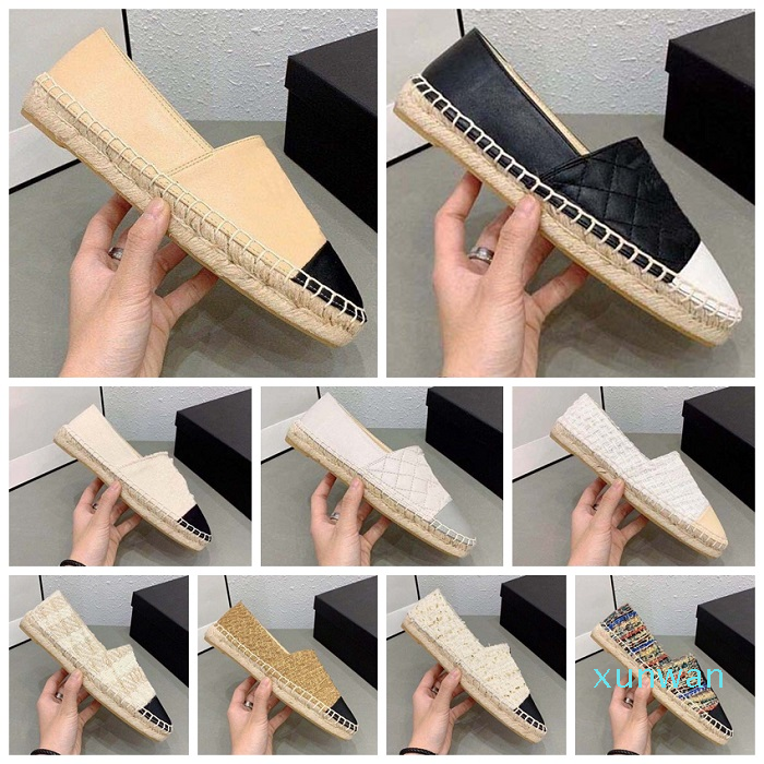 

Classics Loafers Espadrilles casual shoe woman Designers Shoes sneakers knitting fisherman Canvas and Fashion With box, Black