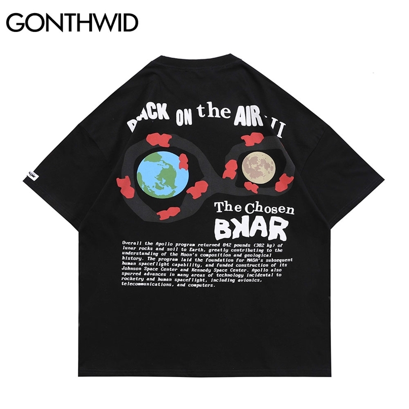 

Oversized T-Shirt Graffiti Casual Cotton Short Sleeve Tees Shirts Streetwear Hip Hop Harajuku Punk Rock Gothic Tshirts 210602, Blue