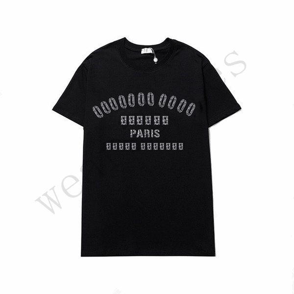 

2021 France 3D Letters Embroidery T-shirt Mens Womens Couples Summer Top Quality Paris Street Tee Men s clothing Casual Short Sleeve jumper D027, White;black