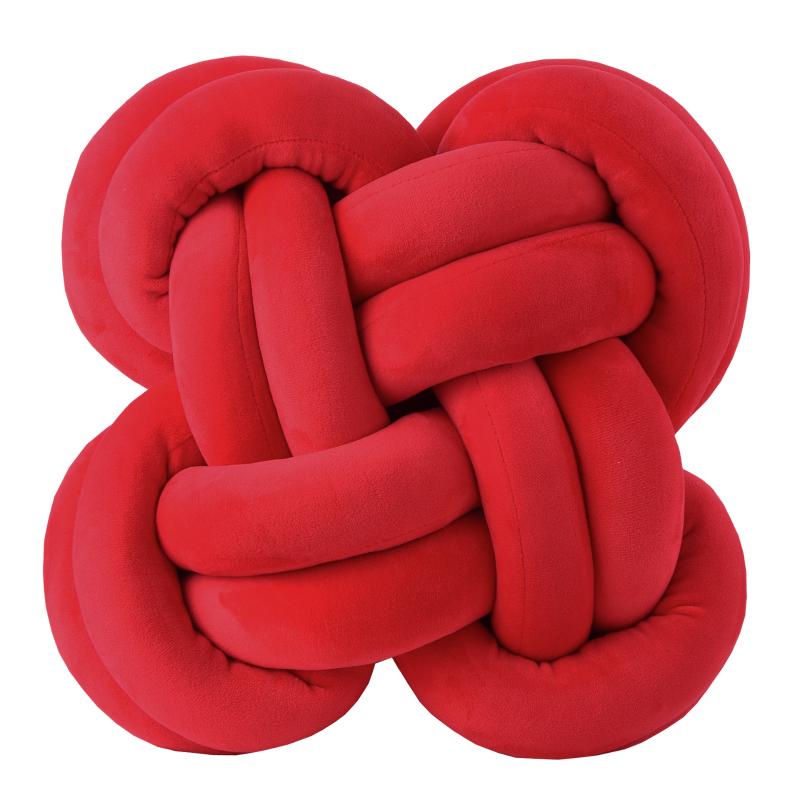 

Cushion/Decorative Pillow Nordic Style Rainbow Creative Square Pillows With Knots Soft And Comfortable Cute Home Bedroom Decoration