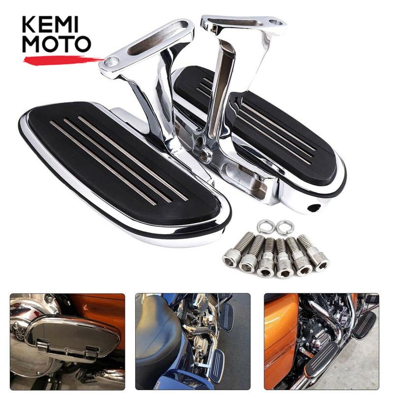 

Pedals KEMIMOTO Motorcycle Passenger Footboard Foot Rest Pegs Footrest For Touring Road Glide Softail Heritage Street Dyna