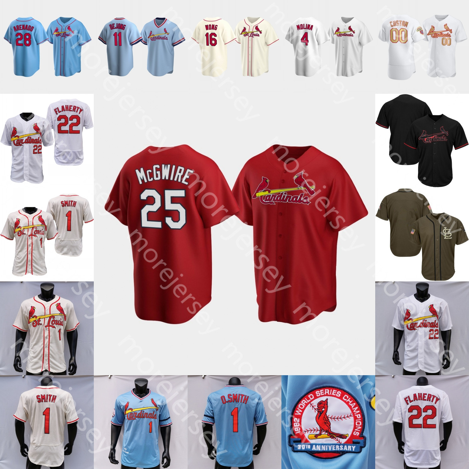 

Baseball Jersey Lou Brock Bob Gibson McGee Boyer Bottomley Carpenter Dean Edmonds Herzog Hornsby McGwire Rolen Schoendienst Slaughter Simmons Sutter Torre, Black fashion