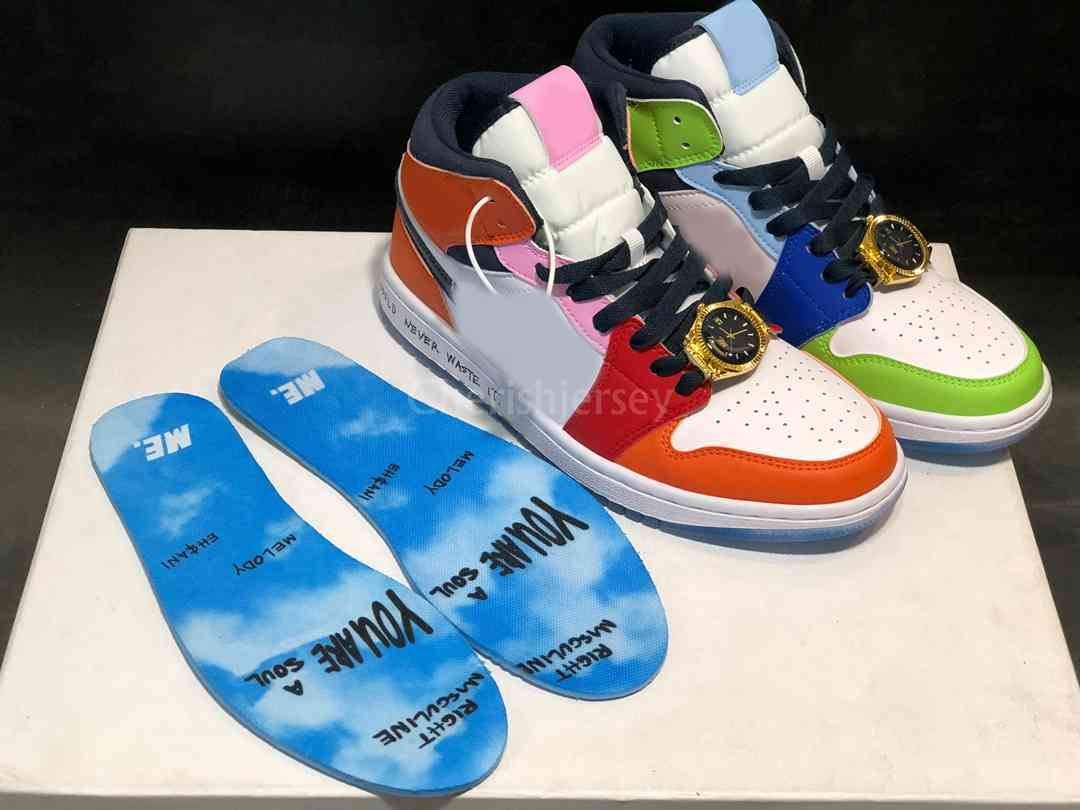 

2020 Melody Ehsani x 1 Mid WMNS Fearless Women Mens Basketball Shoes Watch Lace Jewel 1s Designer Sneakers CQ7629-100 Eur36-45H1DH
