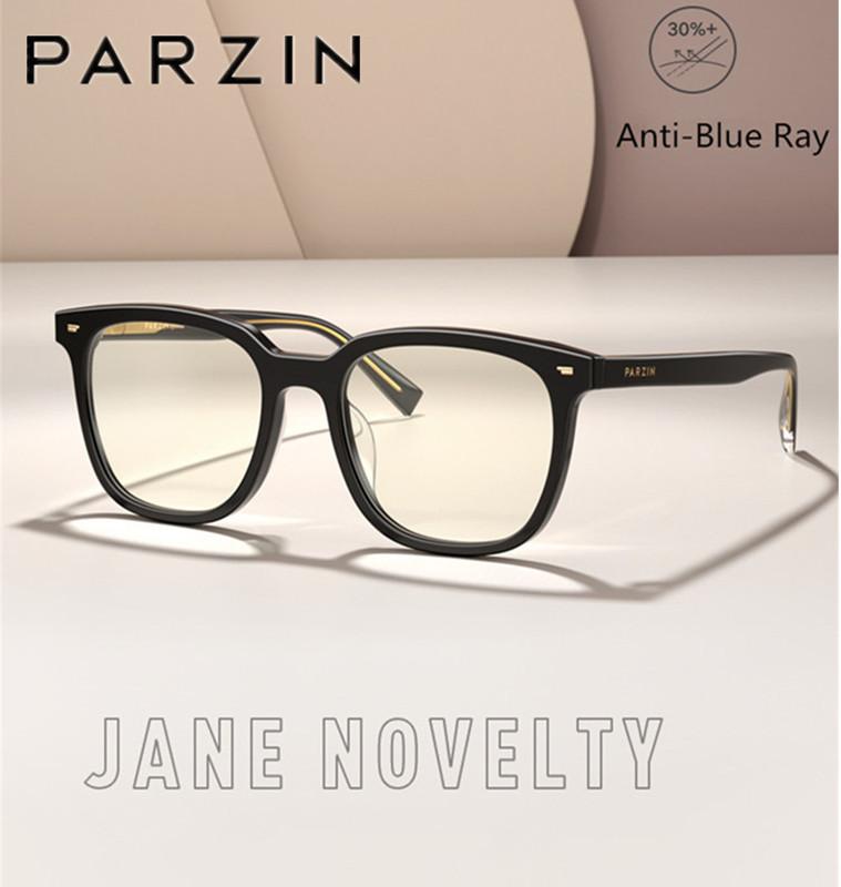 

Sunglasses PARZIN Anti Blue Light Blocking Glasses Women Brand Designer Prescription Eyeglasses Frame Men 15817