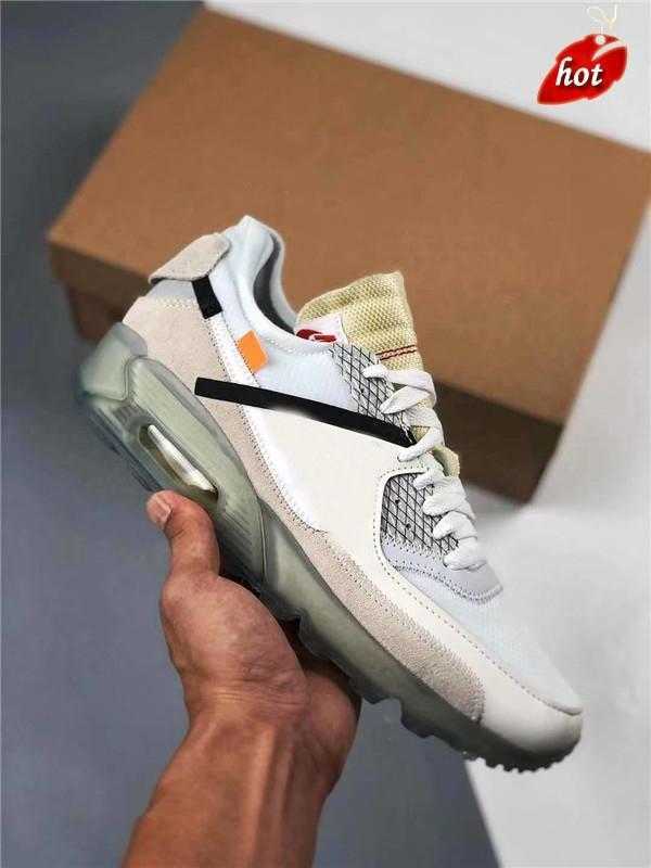 

2021 Original Authentic 90 Off Desert Ore Ice Outdoor Shoes For Mens 90s Black White Fashion Sports Trainers Sneakers With box