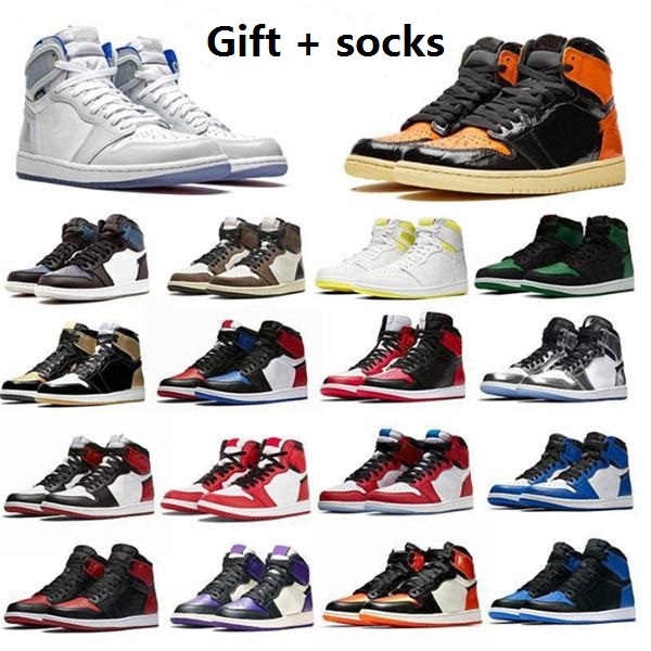 

Andd1y_top Mens Jumpman OG 1s Basketball Shoes Chicago Women Obsidian UNC Mid Royal Toe Black Metallic Grey Gold Pine Fearless Taupe Haze Dark Mocha, Box