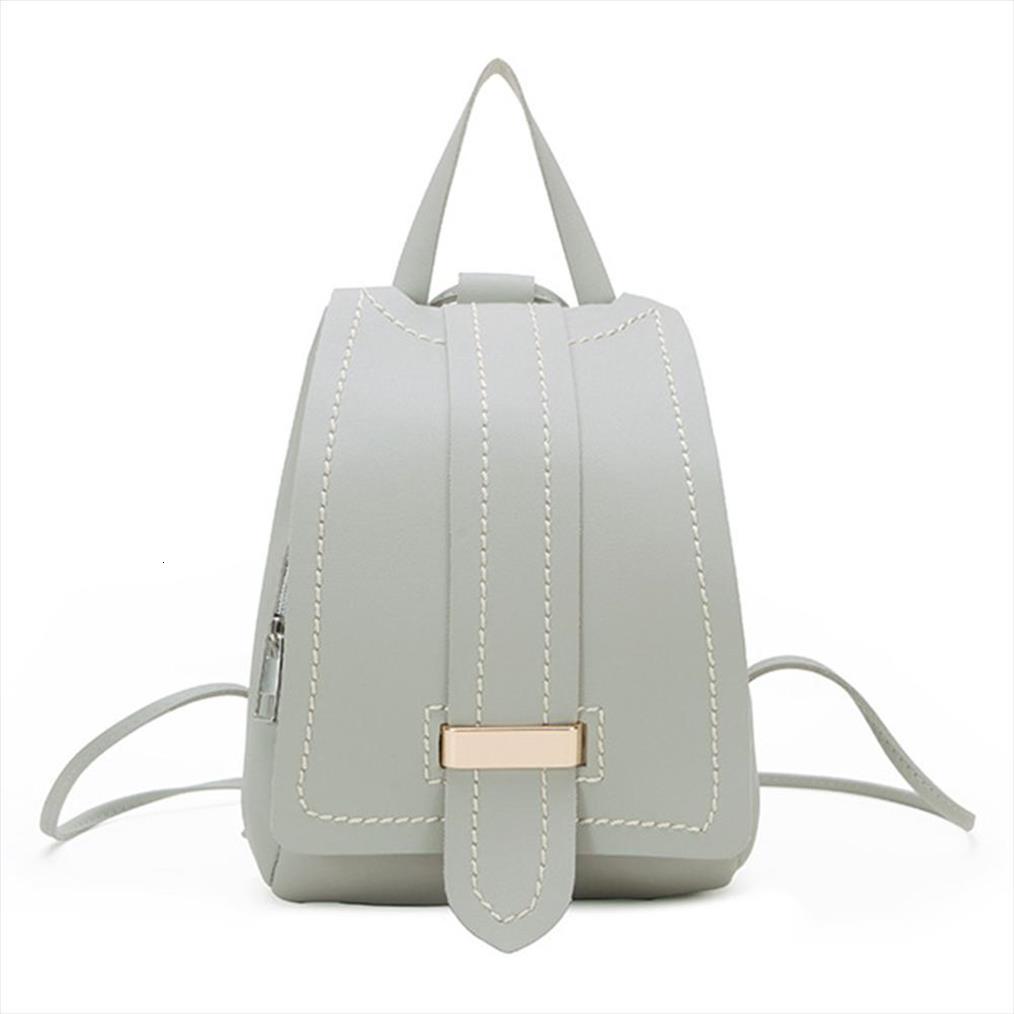 

cover contrast stitching sewing shell backpack retro style student daily bag woman