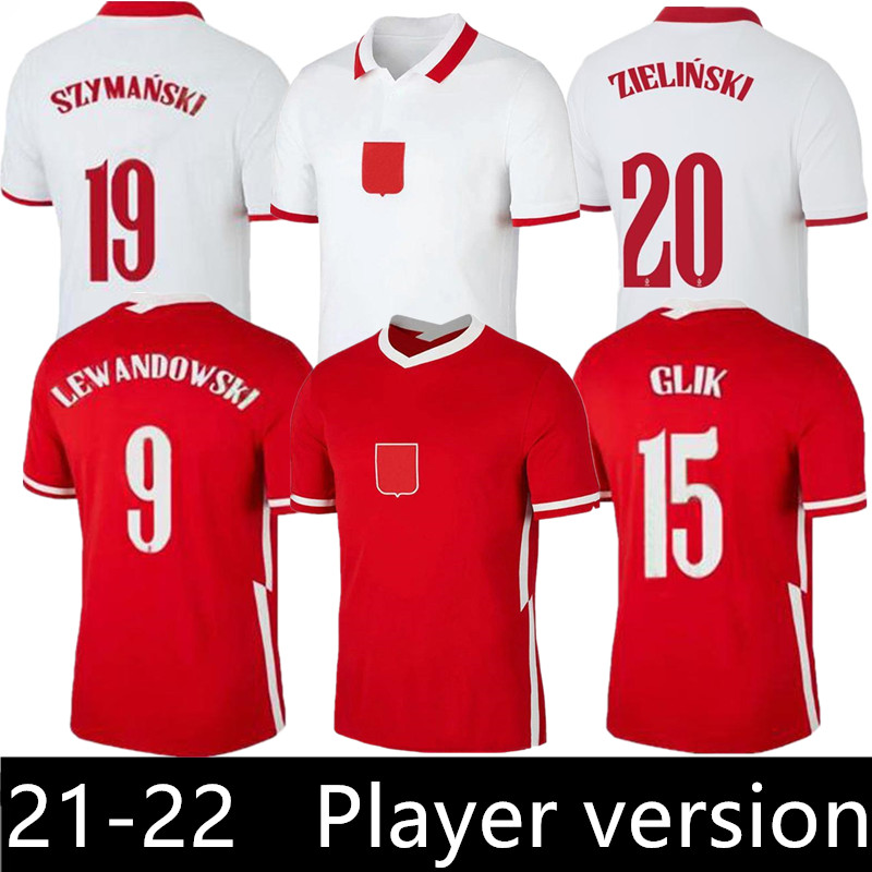 

Player version 2021 POLSKA Soccer Jersey Home away 20 21 red white MILIK POL LEWANDOWSKI PISZCZEK and Jerseys football Shirts uniforms, Black;yellow