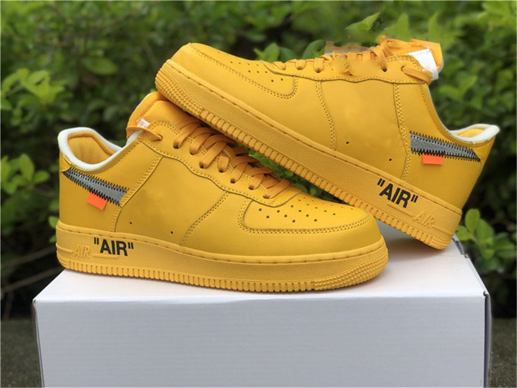 

Shoes Authentic 1 University Gold Forces Man off Metallic Silver White DD1876-700 Sports Sneakers, Bubble wrap packaging