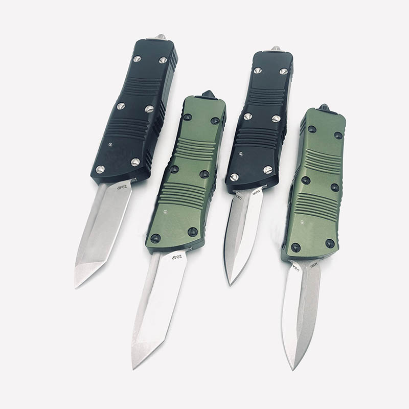 

Outdoor mini TROODON-M automatic knife stone washing 204p steel T6-6061 aviation aluminum alloy handle pocket camping EDC tool