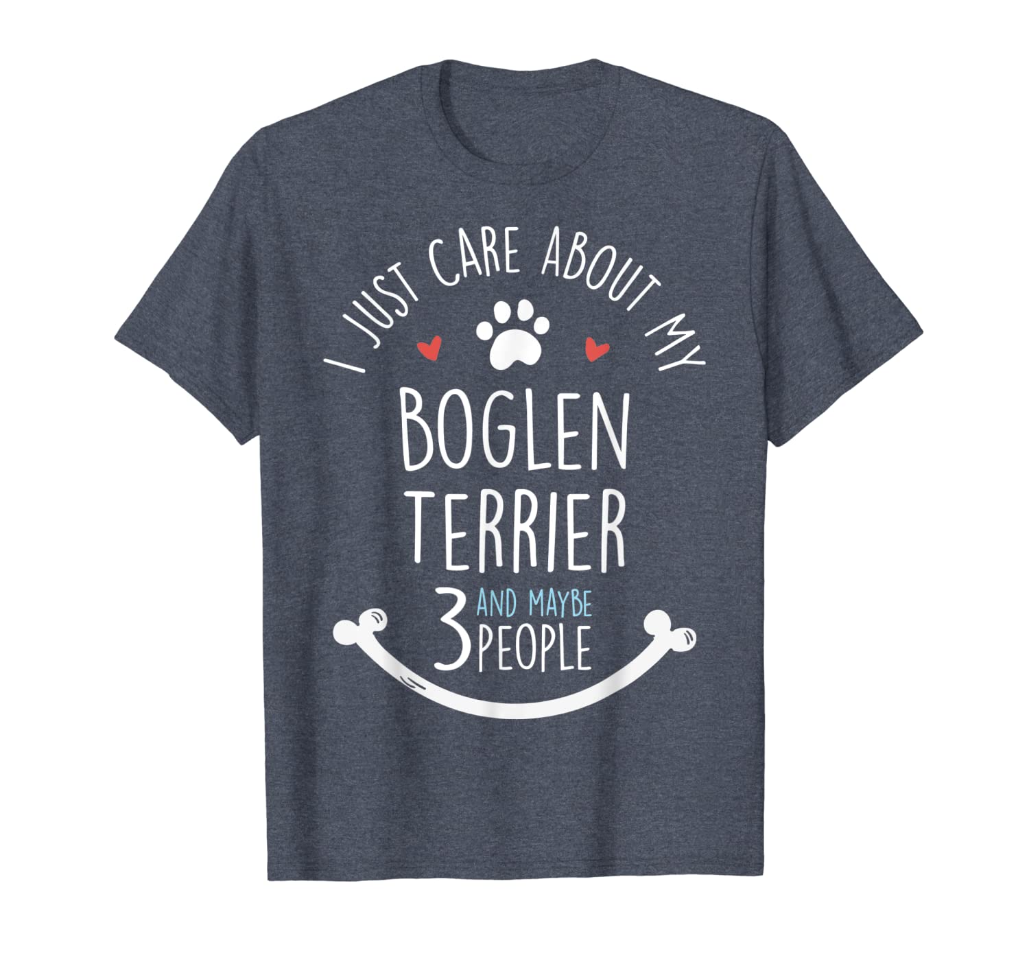 

i just care about my boglen terrier t-shirt, White;black