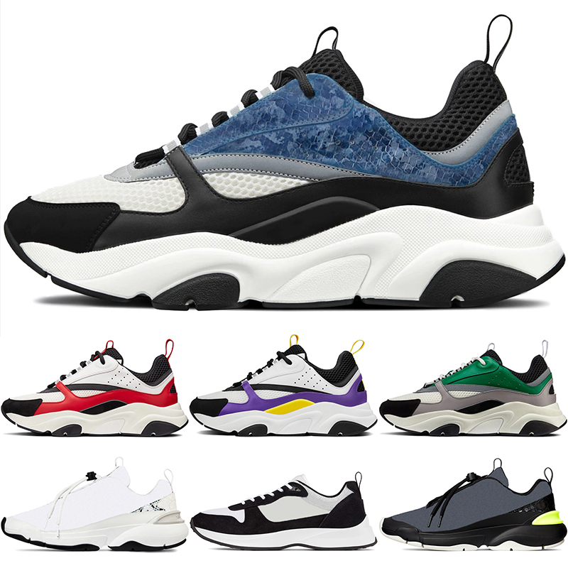 

Variety Colors Styles B 22 Men Running Shoes Trainers Runner French Reflective Oblique Cannage Motif White Women Sneakers NO-BOX! EUR46 US12.5 EUR47, 18