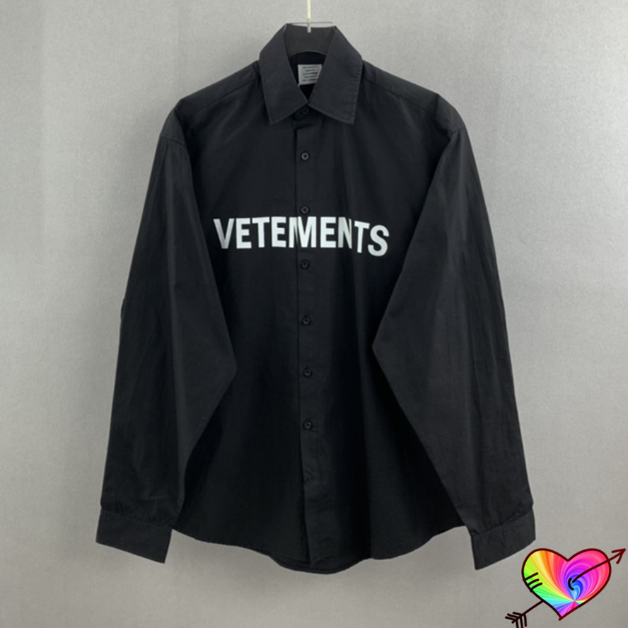 

Oversize Shirts Men Women 1 High Quality Front White Shirts Casual Black Blouse