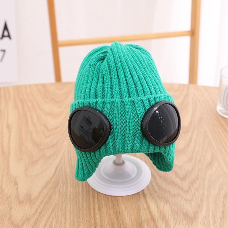 

Beanies Acrylic Solid Color Thicken Knitted Hat Warm Skullies Cap Beanie For Children Boy And Girl 64