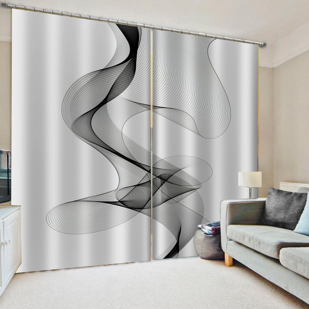 

European Style Blackout Window Curtain Creative 3D Curtains For Living Room Bedroom Kitchen Luxury Drapes, Customize