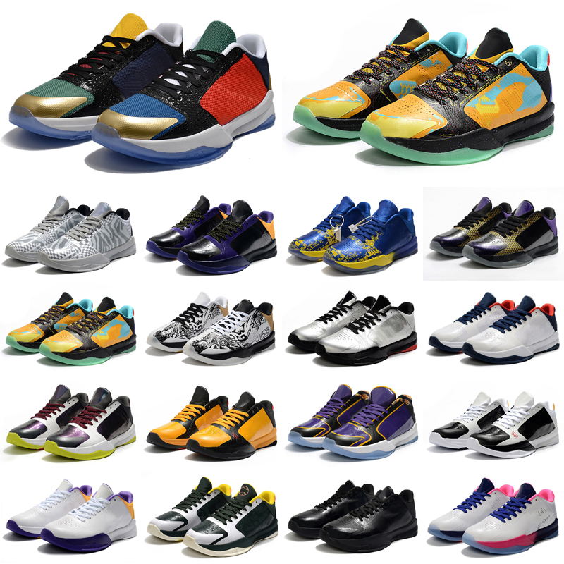 

Mamba 5 PROTRO Chaos Mens basketball shoes 5s V Lakers Dark Knight Purple De Black Prelude Rings sport trainers men sneakers
