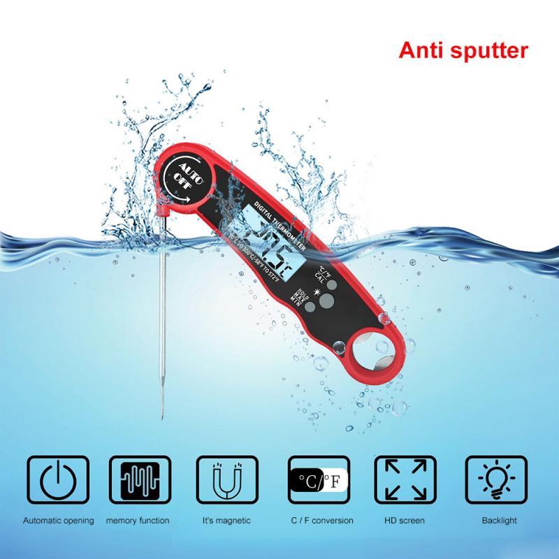 

Tools & Accessories Kitchen Food Baking With Bottle Opener Barbecue Folding Waterproof Probe Digital Portable, 01
