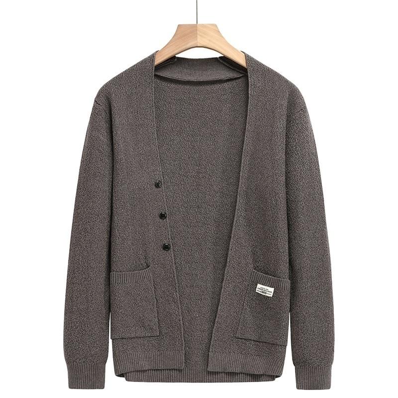 

Men's Sweaters Fashion Designer Brand End Autum 2021 Winter Knit High Mens Button Cardigan Cute Casual Men Coats Jacket Clothing, Black
