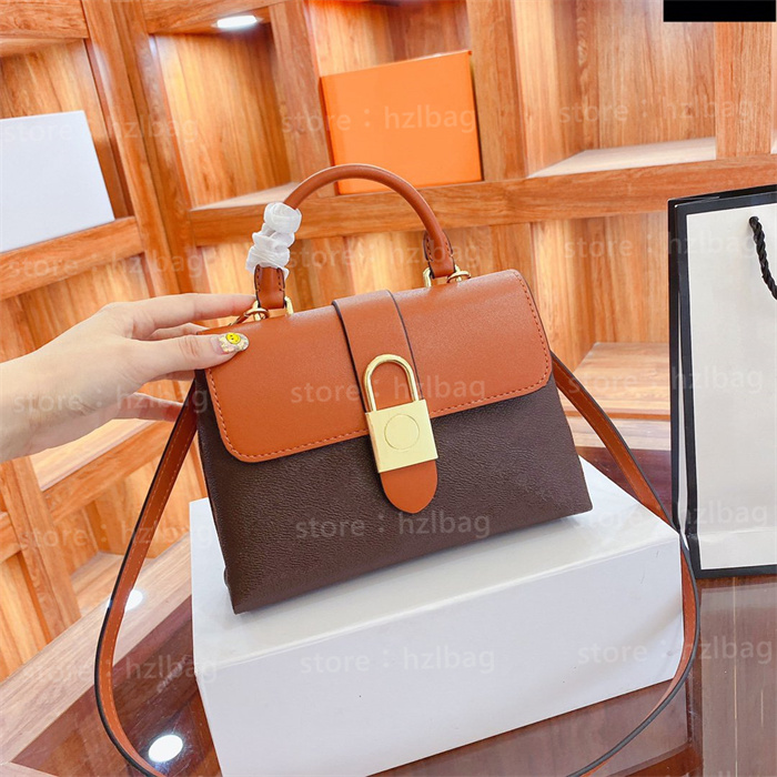 

Locky BB women designer bags Caramel Brown signature padlock Purse Wallet shoulder cross body Small Toe Bags, Color 01