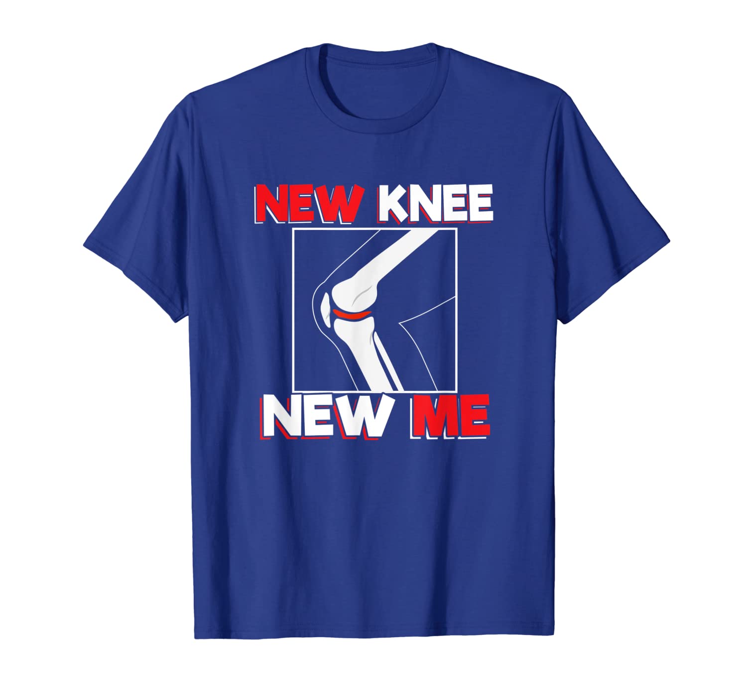 

knee surgery recover quote gift - new me t-shirt, White;black