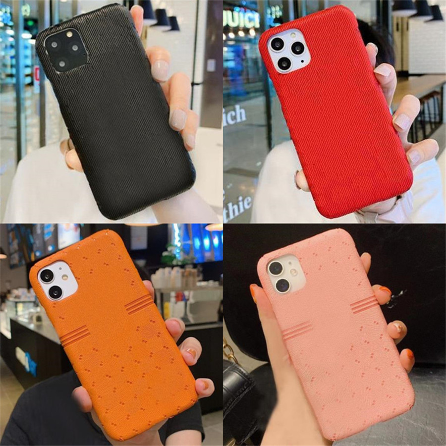 

Designer L Embossed Phone Cases For iPhone 12 mini 11 Pro Max XS XR X 8 7 Plus Fashion Back Cover Case Mobile Shell