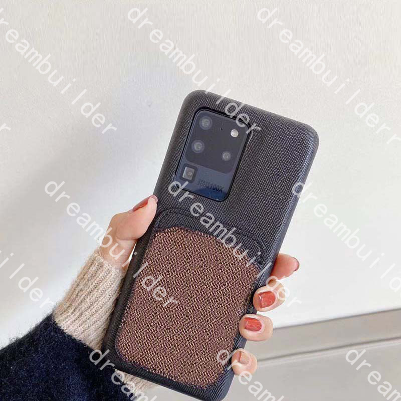 

L fashion phone cases iphone 12 pro max 11 7 8 plus X XR XS with card back shell for samsung galaxy S10P S20 S20U NOTE 10 20 u