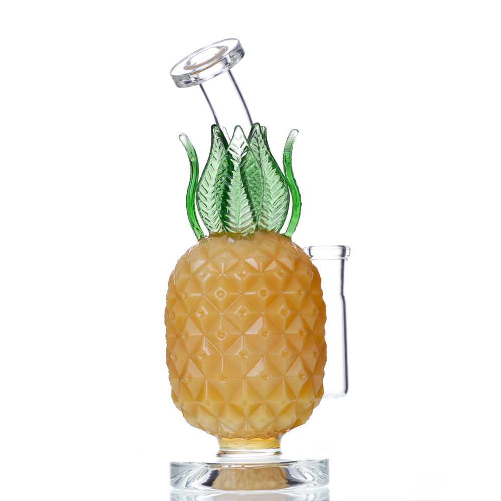 

2021 Hookahs Pineapple Smoke Bong Dab Rigs Water Bongs Smoking Pipes Design 7.8 Inch Height 14.4mm Joint with Quartz Banger Or Slide Bowl