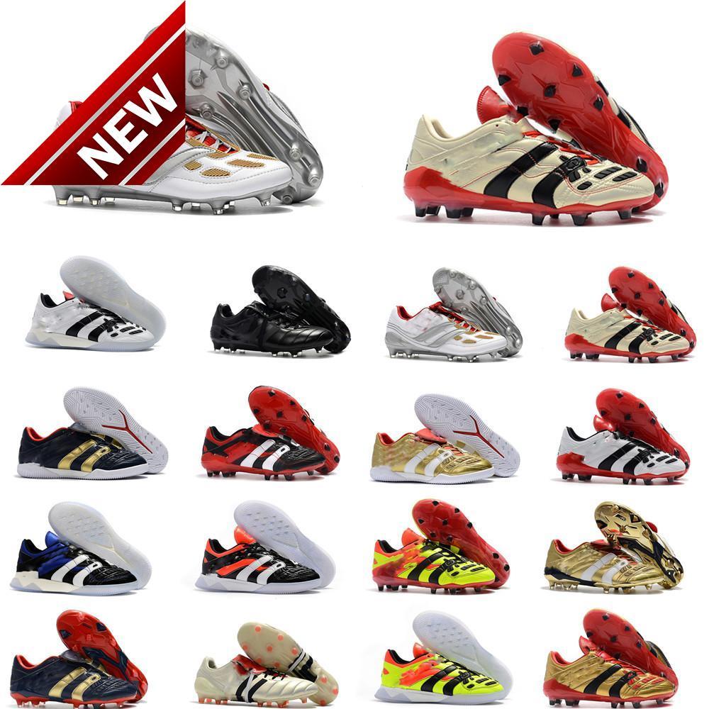 

Hot Classics Predator Accelerator Electricity Precision MANIA FG Beckham DB Zidane ZZ 1998 Men soccer shoes cleats football boots Size 39-45, Accelerator og black red yellow