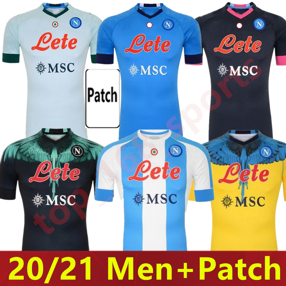 

20 21 Napoli soccer jersey Burlon RPG Naples football shirtS special edition 2021 maillot KOULIBALY INSIGNE Lozano OSIMHEN MERTENS men, 4th