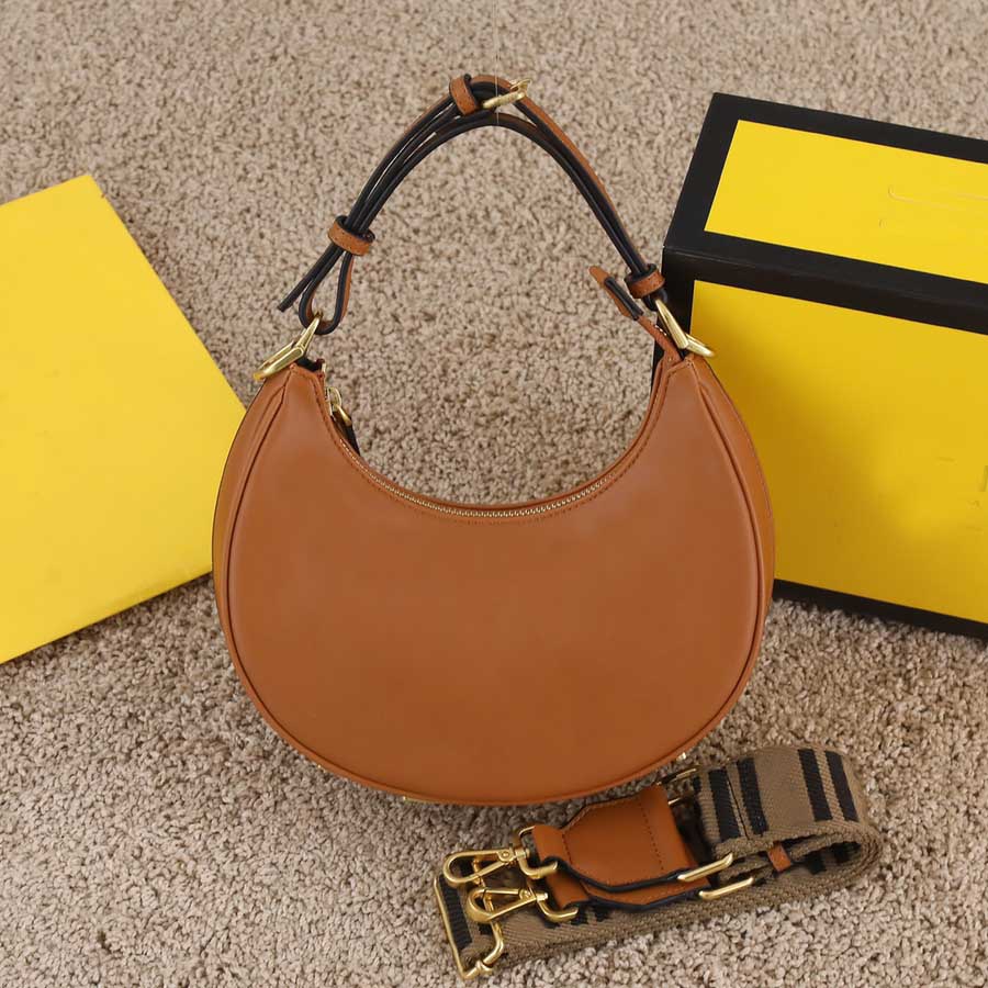 

Wholesale fashion women armpit bag luxury designer half moon design high quality leather canvas shoulder strap handbag, Plum 24cm