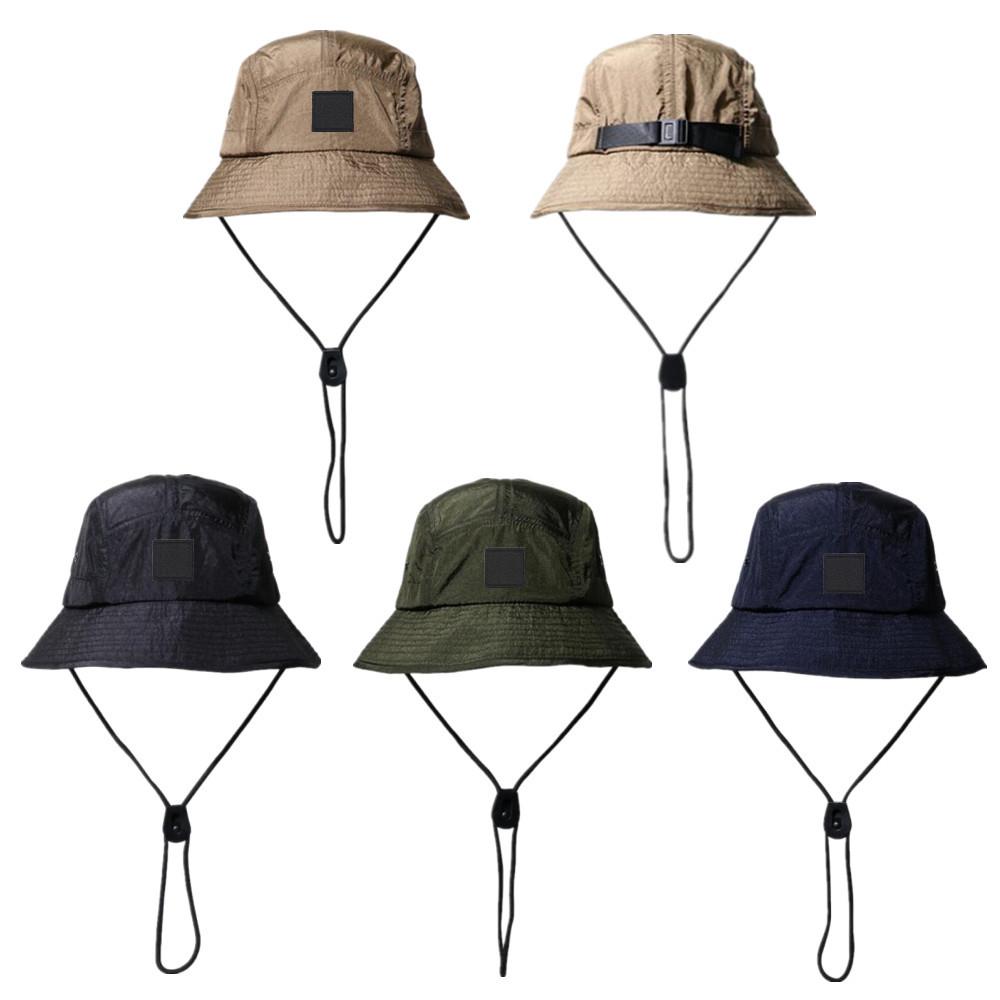 

New Fashion Bucket Hat Foldable Fisherman Hat Unisex Designer Outdoor Sunhat Hiking Climbing Hunting Beach Fishing Hats Men Draw String Cap, Blue