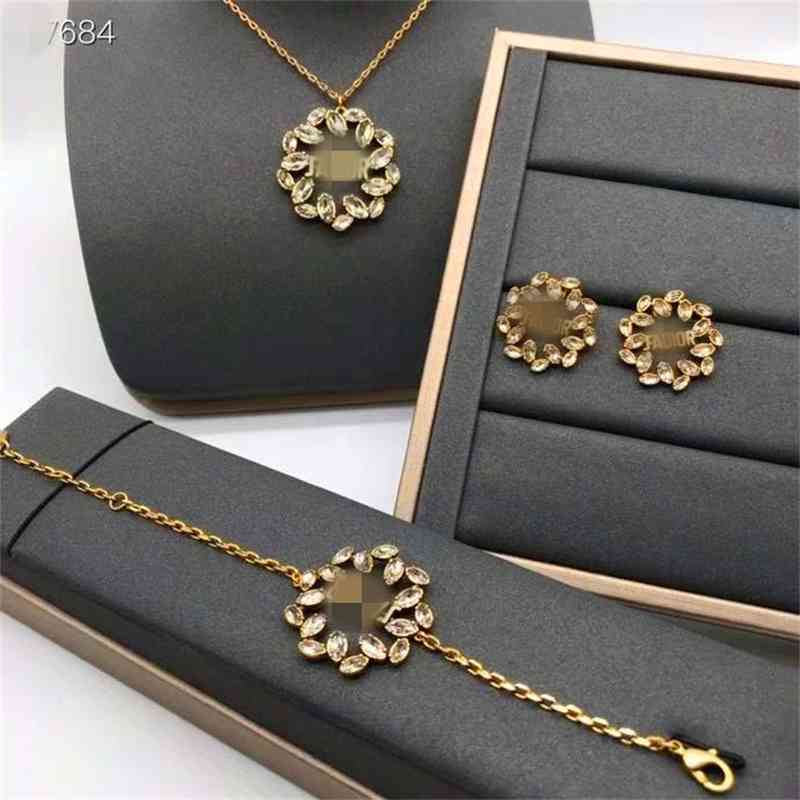 75% OFF Outlet Online family new JA neckchain Necklace net red Bracelet letter Earrings female-image-711287953