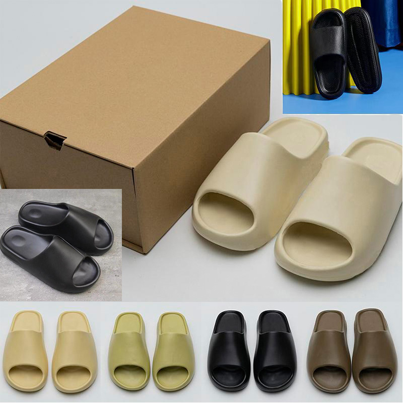 

Summer Slippers sandals Sneakers Shoes Graffiti Bone White Resin Desert Sand Rubber Earth Brown Flat Men Women Beach fashion Outdoor Trainers Size EUR 36-46