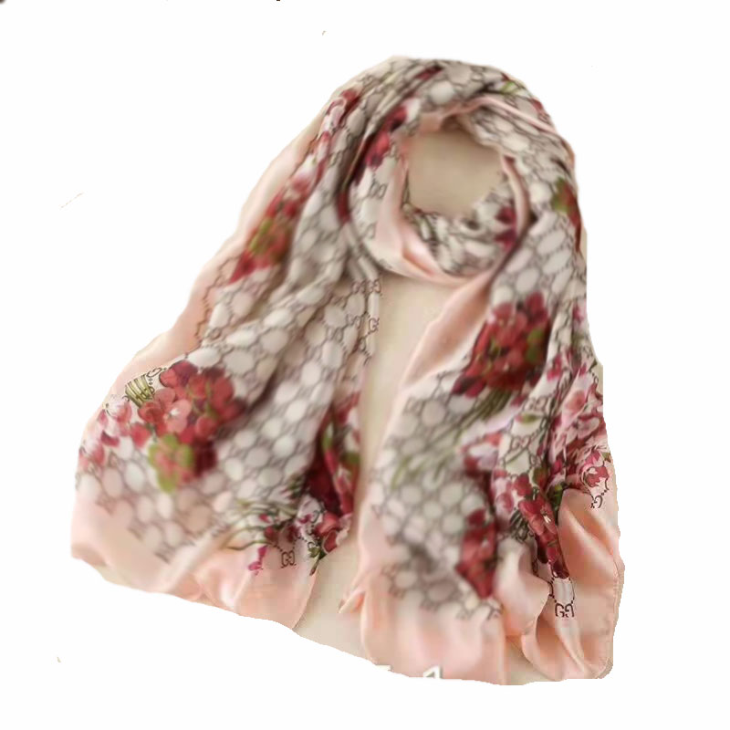 

Brand silk scarf women's spring luxury design printed scarves 180 * 90 cm shawl