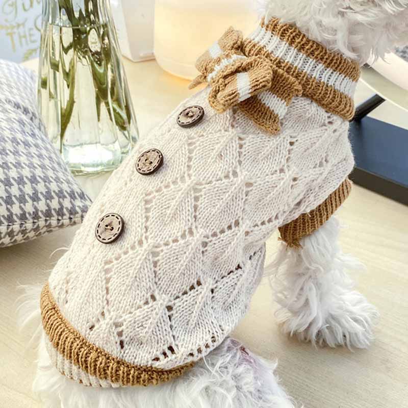 

Dog Apparel Dogs Clothing Apparels Luxury Pet Bow Tie Accessories Universal Knitting Warmth Cute Styles Diverse Clothes Pets Supplies, Blue