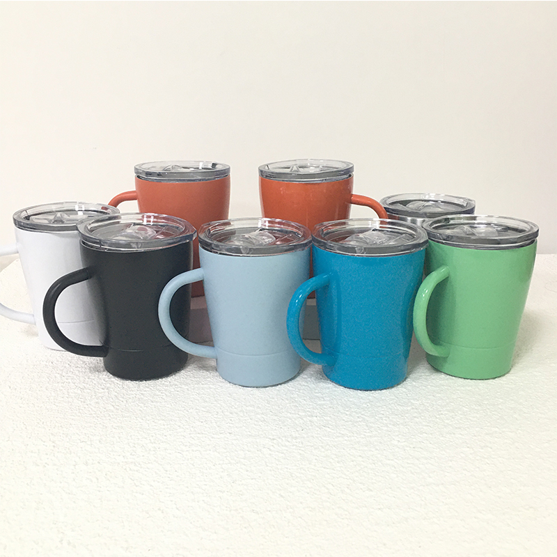 

8 Colors 8oz Coffee Mug Tumbler With Handle Stainless Steel Insulated Vacuum Flasks Thermos Double Beer Milk Cup For Drinking