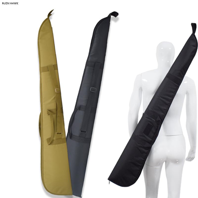 

Stuff Sacks Military Air Rifle Bag 128cm Tactical Gun Case Protection Heavy Duty Army Shooting Shoulder, Black