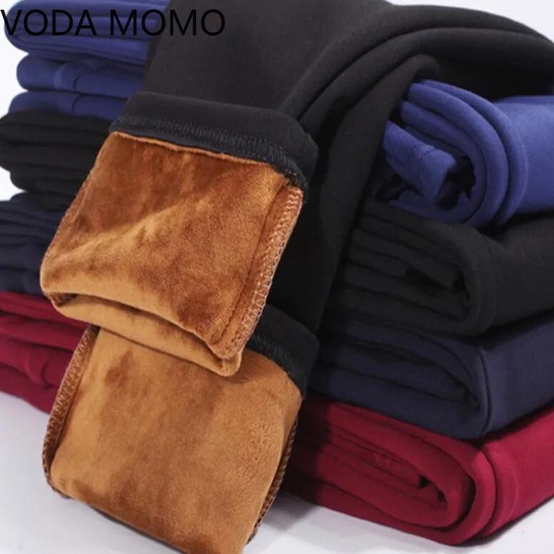 

Women's Pants & Capris 2021 Winter Warm Thick Fleece Autumn High Waist Pencil For Women Skinny Woman Trousers Plus Size 6xl, Black;white