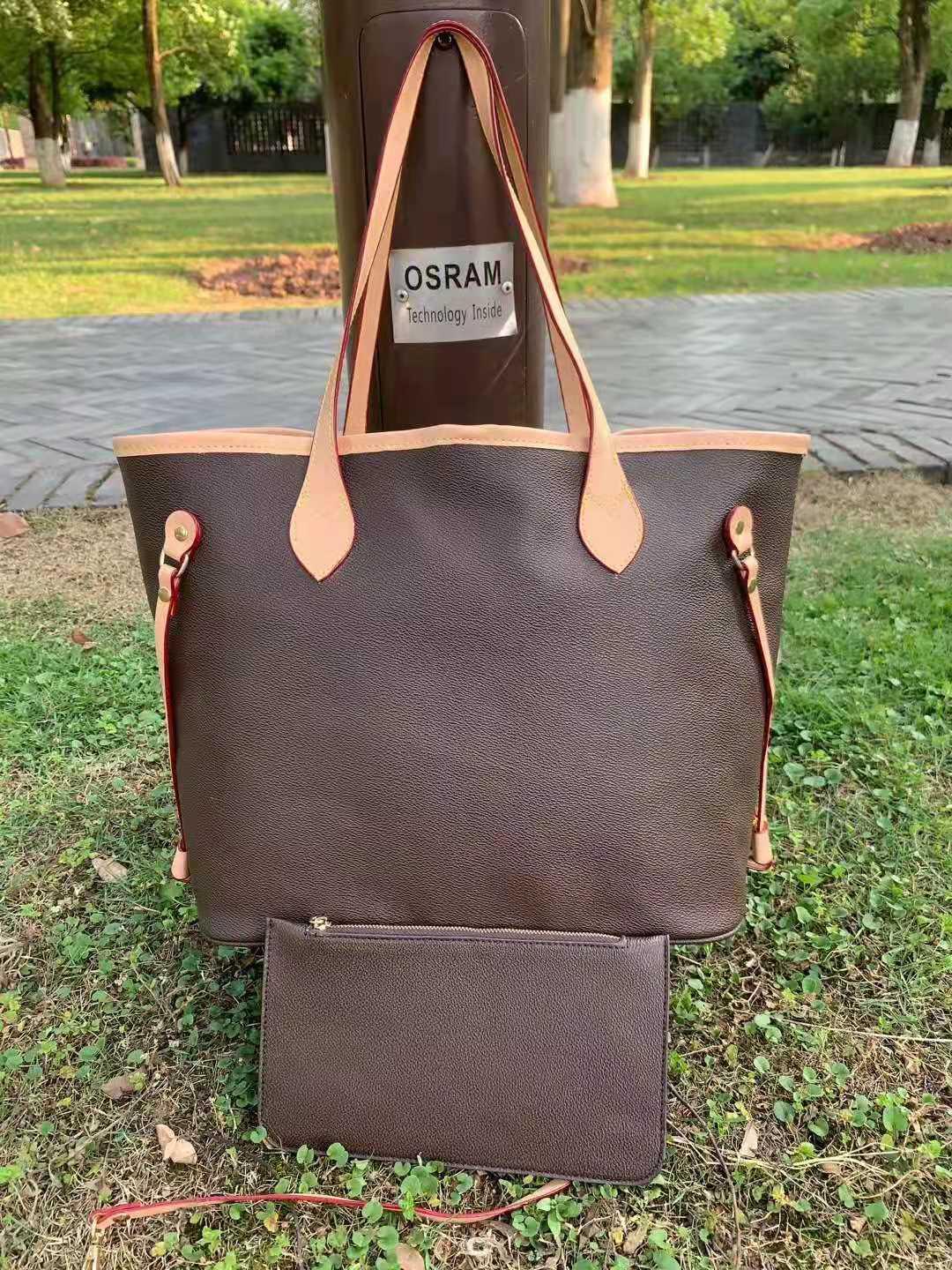 

2020 Top quality Paris style Famous s designer handbags L flower Ladies handbag high-end Fashion women's shop bags with wallet Free air mail, Red;black