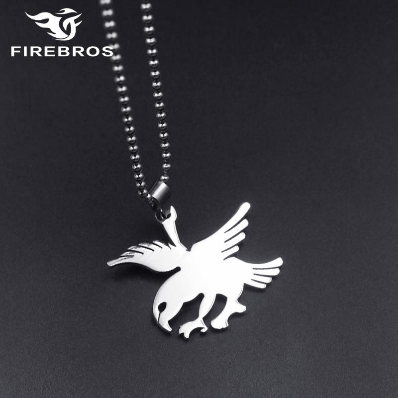 

Pendant Necklaces FIREBROS 2021 20/24" Chain Silver Color High Polished Stainless Steel Animal Eagle Necklace Men Women Jewelry Gift