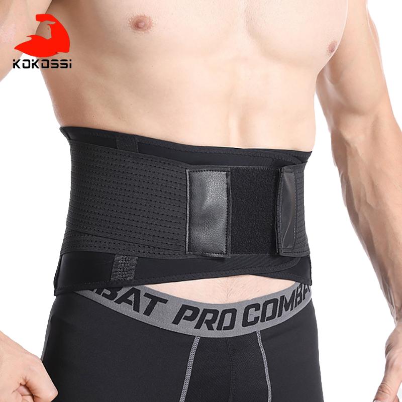 

Waist Support KoKossi Protection Gym Protector Weight Lifting Sports Women Men Waistband Belt Back Trainer Lumbar, Black;gray