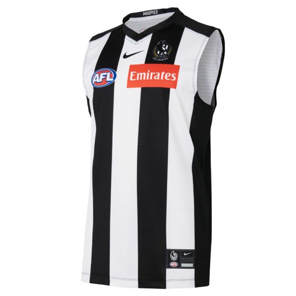 

2021 COLLINGWOOD MAGPIES HOME GUERNSEY RUGBY JERSEY size S-XL-3XL, Black